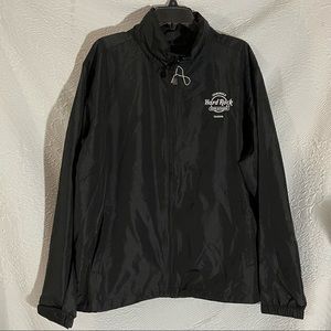 NWOT!Official Seminole Hard Rock Casino Tampa Adjustable Windbreaker Rain Jacket